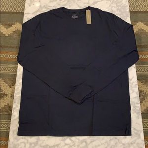 NWT J. Crew Long-Sleeve T-Shirt, Navy, Large